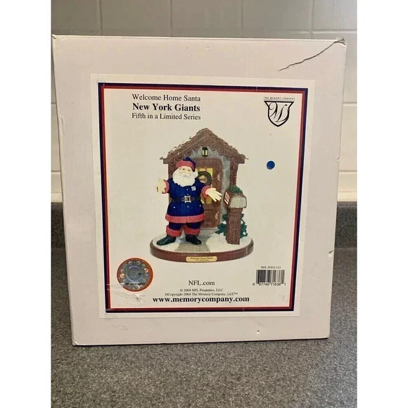 Rare The Memory Company 2004 Limited edition Welcome Home Santa New York Giants - Picture 1 of 10